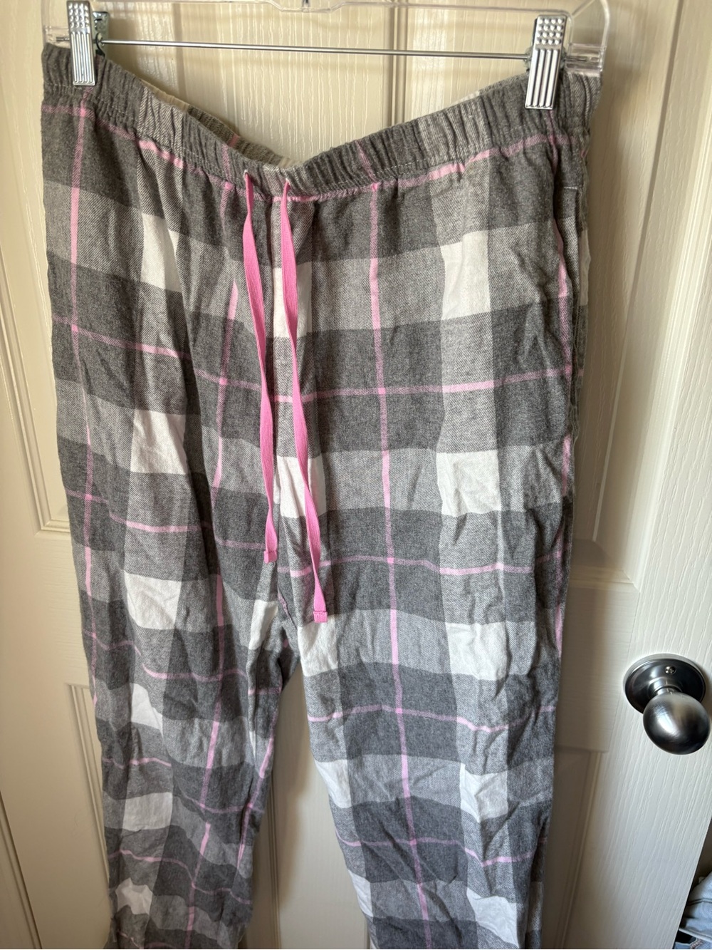 Bed Head Gray & Pink Plaid Pajama Pants